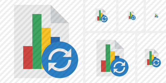 Icone Document Chart Refresh