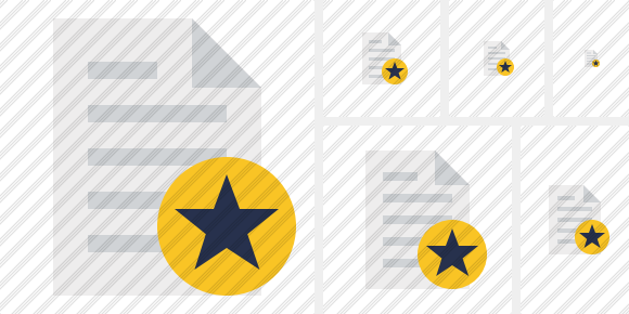 Document Star Icon