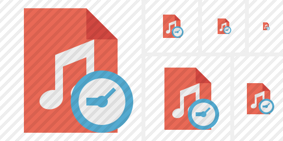 File Music Clock Icon