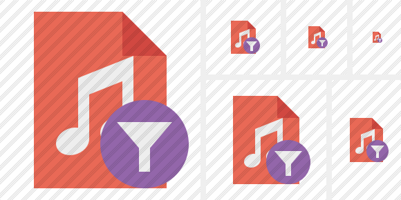 File Music Filter Icon