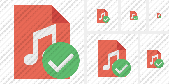 File Music Ok Icon