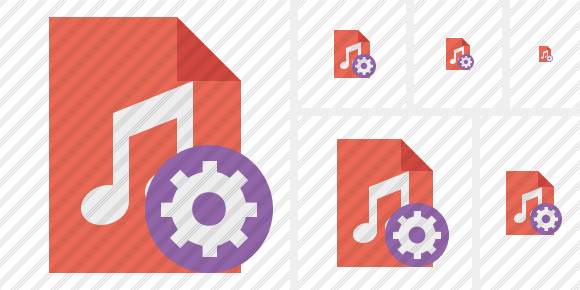 File Music Settings Icon