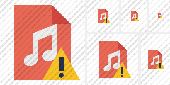 Icone File Music Warning