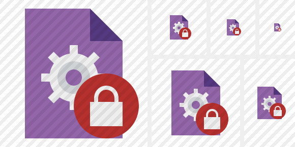 File Settings Lock Icon