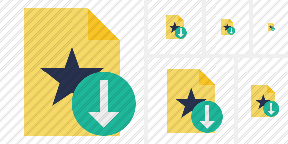 File Star Download Icon