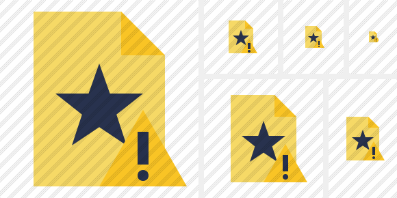 File Star Warning Icon