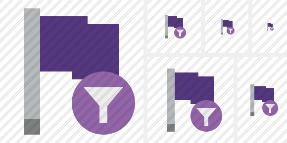 Icone Flag Purple Filter