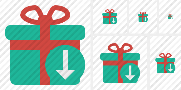 Gift Download Icon