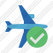 Airplane Horizontal 2 Ok Icon