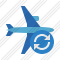 Airplane Horizontal 2 Refresh Icon