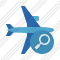 Airplane Horizontal 2 Search Icon