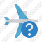 Airplane Horizontal Help Icon