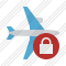 Airplane Horizontal Lock Icon