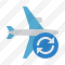 Airplane Horizontal Refresh Icon