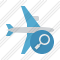 Airplane Horizontal Search Icon