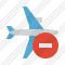 Airplane Horizontal Stop Icon