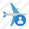 Airplane Horizontal User Icon