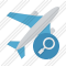 Airplane Search Icon