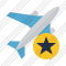 Airplane Star Icon
