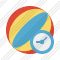 Beach Ball Clock Icon