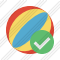 Beach Ball Ok Icon