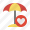 Beach Umbrella Favorites Icon