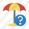 Beach Umbrella Help Icon