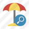 Beach Umbrella Search Icon