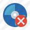 Bluray Disc Cancel Icon