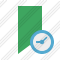 Bookmark Green Clock Icon