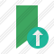 Bookmark Green Upload Icon