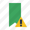 Bookmark Green Warning Icon