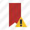 Bookmark Red Warning Icon