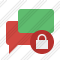 Chat 2 Lock Icon