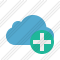 Cloud Blue Add Icon