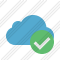 Cloud Blue Ok Icon