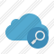 Cloud Blue Search Icon