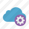 Cloud Blue Settings Icon