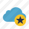 Cloud Blue Star Icon