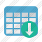 Database Table Download Icon