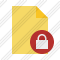 Document Blank 2 Lock Icon