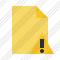 Document Blank 2 Warning Icon