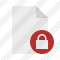 Document Blank Lock Icon