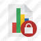 Document Chart Lock Icon