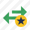 Exchange Horizontal Star Icon