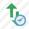 Exchange Vertical Clock Icon