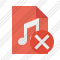 File Music Cancel Icon