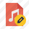 File Music Edit Icon