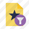 File Star Filter Icon