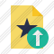 File Star Upload Icon